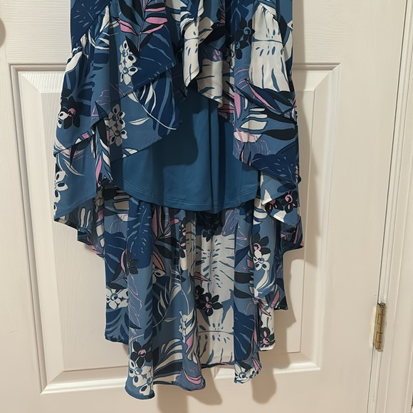 Lulus Tropical Print High Low Dress - Picture 3 of 6